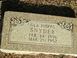 Ola Phipps Snyder Ola Phipps Snyder