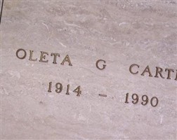 Oleta Gwendola Carter Oleta Gwendola Carter