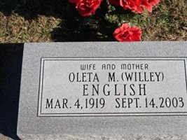 Oleta M. (Willey) English