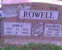 Olie Elizabeth "Bebe" Sexton Rowell
