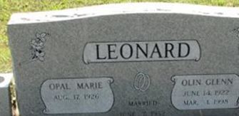 Olin Glenn Leonard Olin Glenn Leonard