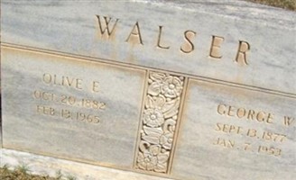 Olive E Walser