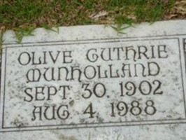 Olive Guthrie Munholland