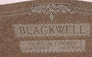 Olive M. Cheney Blackwell