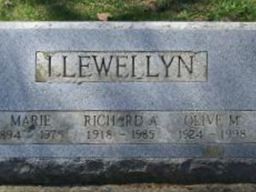 Olive M Llewellyn Olive M Llewellyn