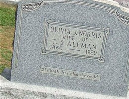 Olivia Jane "Olive" Norris Allman Olivia Jane "Olive" Norris Allman
