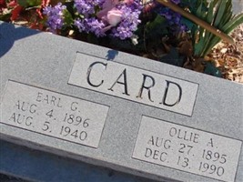 Ollie A Card