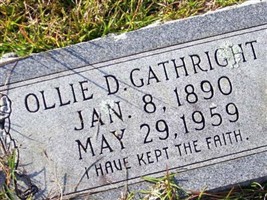 Ollie D Gathright