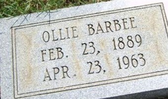 Ollie Eve Cook Barbee Ollie Eve Cook Barbee