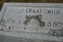 Ollie Grant Smith Adams