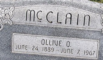 Ollive O McClain