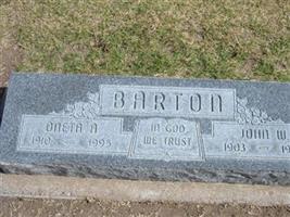 Oneta A. Barton