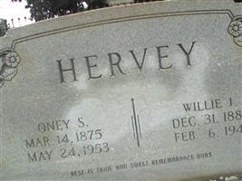 Oney S. Hervey Oney S. Hervey