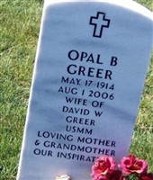 Opal B Greer Opal B Greer