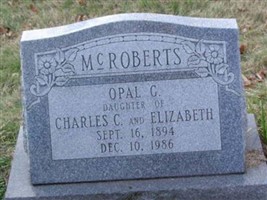 Opal G McRoberts Opal G McRoberts