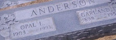 Opal L Anderson Opal L Anderson