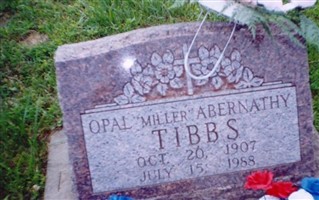 Opal Miller Abernathy Tibbs