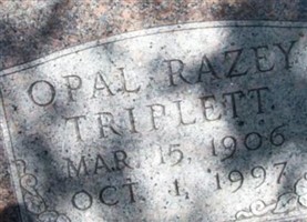 Opal Razey Triplett Opal Razey Triplett