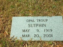 Opal Troup Sutphin Opal Troup Sutphin