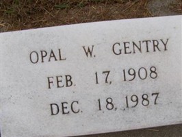 Opal W. Gentry Opal W. Gentry