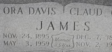Ora B Davis James Ora B Davis James