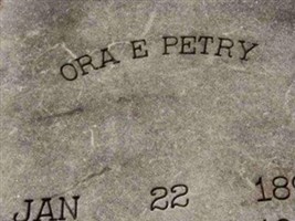 Ora E. Petry Ora E. Petry