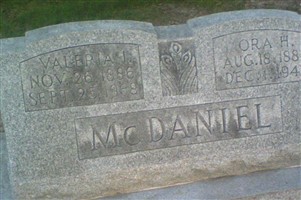 Ora H McDaniel Ora H McDaniel