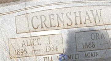 Ora J. Crenshaw Ora J. Crenshaw