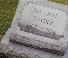 Ora Jane Snyder Ora Jane Snyder
