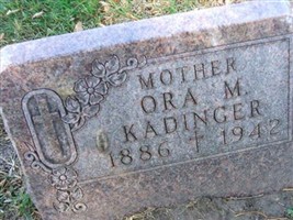 Ora M. Kadinger Ora M. Kadinger