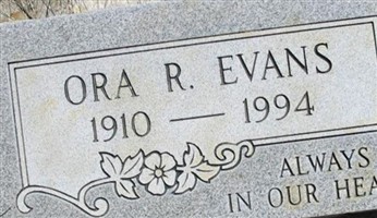 Ora R. Evans
