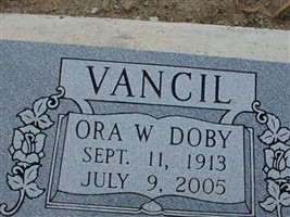 Ora W "Doby" Vancil Ora W "Doby" Vancil