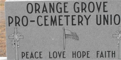Orange Grove Cemetery Orange Grove Cemetery