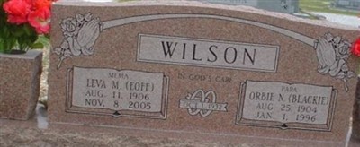 Orbie "Blackie" N. Wilson Orbie "Blackie" N. Wilson