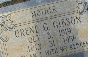 Orene Belle Gammon Gibson Orene Belle Gammon Gibson