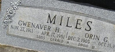 Orin Gerald Miles
