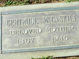 Orpha Gertrude Weakley McCaskill Orpha Gertrude Weakley McCaskill