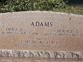Orrie C Adams Orrie C Adams