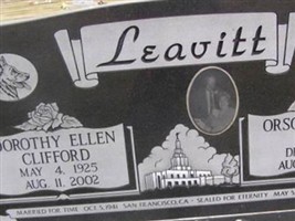 Orson DeVone Leavitt Orson DeVone Leavitt