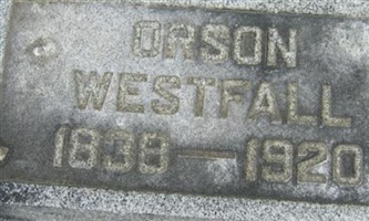 Orson Westfall Orson Westfall