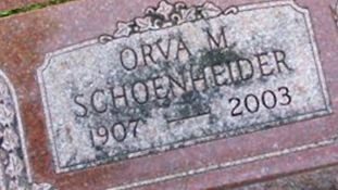 Orva M. Schoenheider Orva M. Schoenheider