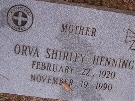 Orva Shirley Henning Orva Shirley Henning