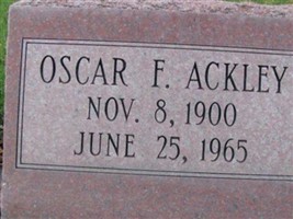 Oscar Francis Ackley Oscar Francis Ackley