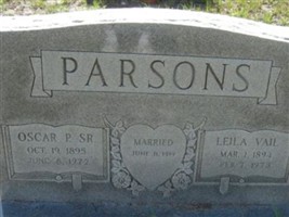 Oscar Patrick Parsons, Sr Oscar Patrick Parsons, Sr