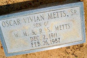 Oscar Vivian Metts, Sr Oscar Vivian Metts, Sr