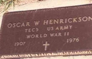 Oscar W. Henrickson Oscar W. Henrickson