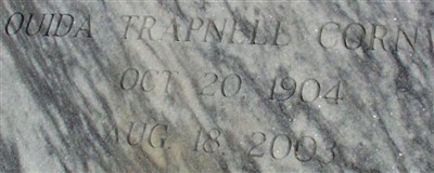 Ouida Trapnell Cornwell Ouida Trapnell Cornwell