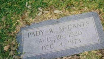 Pady Sue Whitcomb McCants