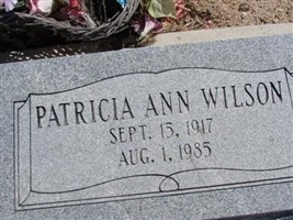 Patricia Ann Wilson Patricia Ann Wilson