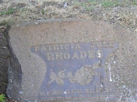 Patricia June Rhoades Patricia June Rhoades